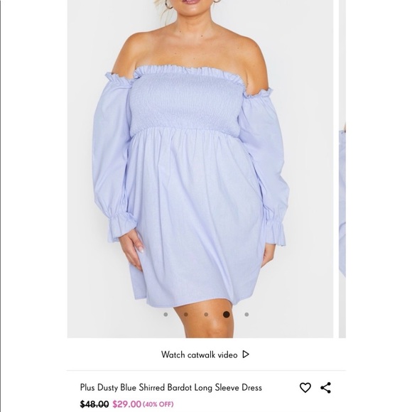 Plus size Long sleeve dress - Picture 3 of 4